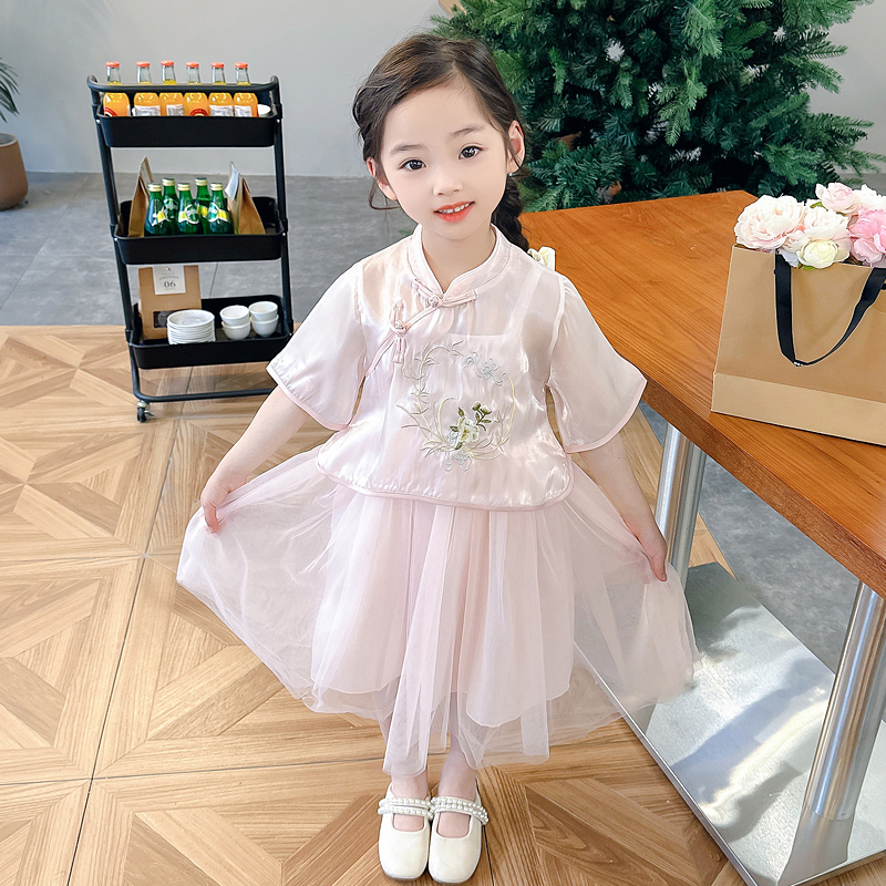 无袖连衣裙夏女童舒适夏潮新品夏季穿搭童装服装中长款高级感气质