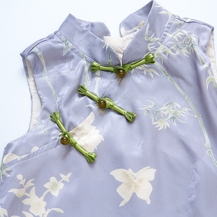 女童无袖 舒服简约气质甜美 裙夏季 女生服饰公主裙夏新小众网红时尚