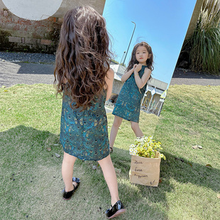 女童连衣裙薄舒服高端超好看夏季 高级感甜美简约时尚 夏新流行童装