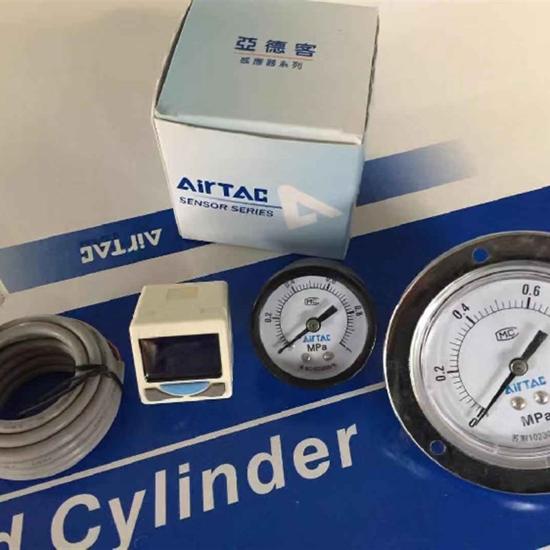 AirTAC原装亚德客面板嵌入背出压力表F-GS4010M/GU4010M/GF4010M