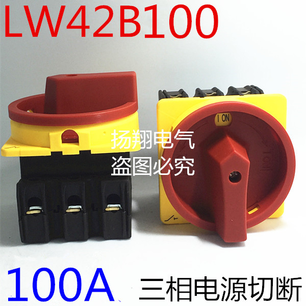 LW42B100-1016/LF101 电源切断开关100A  转换开关 凸轮开关