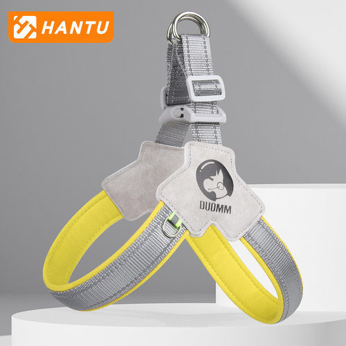 狗套头脖套夏季中型犬小型犬泰迪狗防脱防咬狗狗背心式遛狗牵引绳