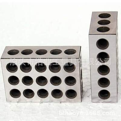 2x4x6英制铣床平行垫块0.0003 虎钳平行板23孔 平行垫板2-4-6