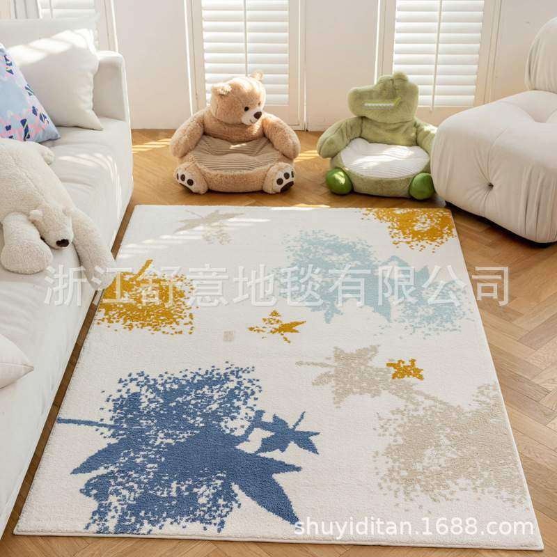 高级牛奶丝儿童卡通客厅地毯环保耐用舒适床边毯茶几门口玄关垫厚,3C数码配件,USB灯,淘宝优惠券,粉丝福利购,淘宝优惠卷