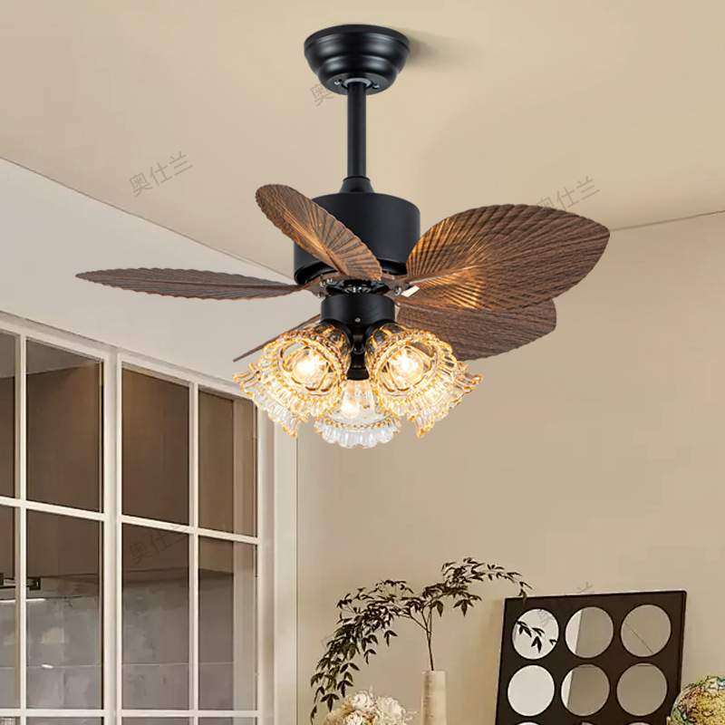 复古风扇灯餐厅小吊扇中古中式阳台美式吊扇灯别墅卧室书房电扇,3C数码配件,USB灯,淘宝优惠券,粉丝福利购,淘宝优惠卷