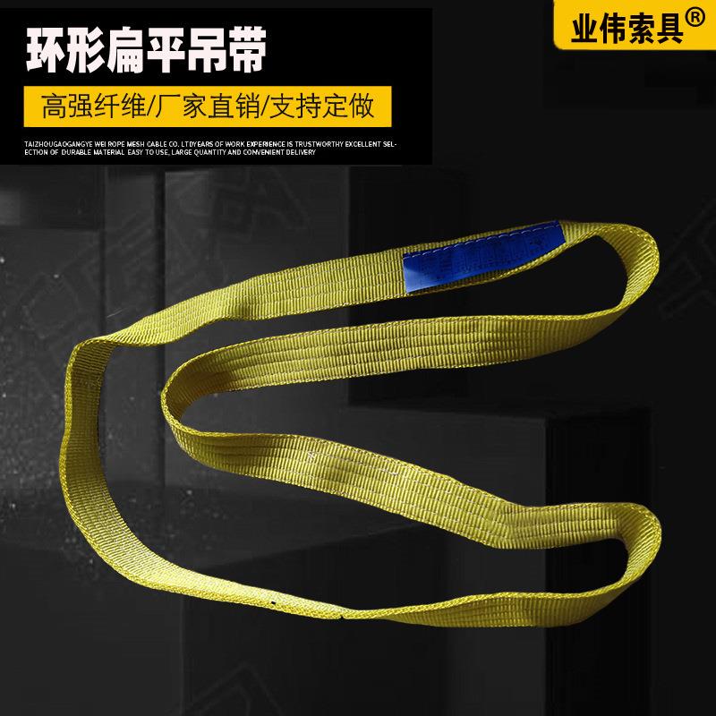 吨2米扁平吊带1T2T6m8m环形吊装带涤纶拖车带吨6米工业吊装带