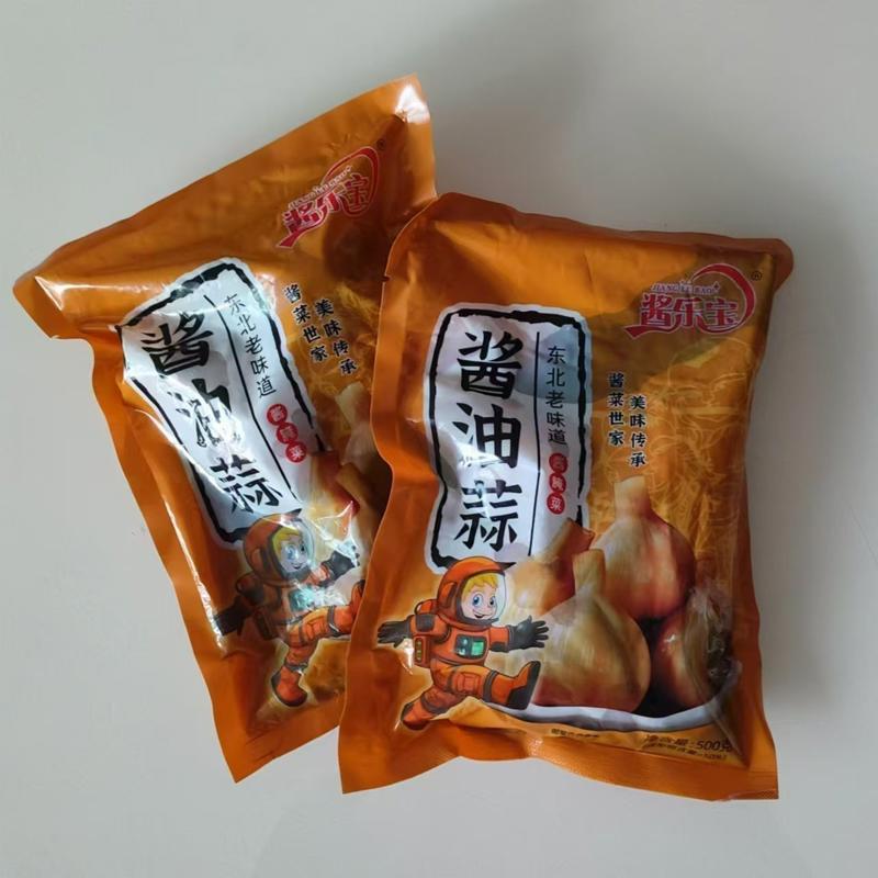 酱油蒜咸菜农家手工老坛腌制下饭菜鲜咸可口酱油酱菜蒜瓣下酒菜