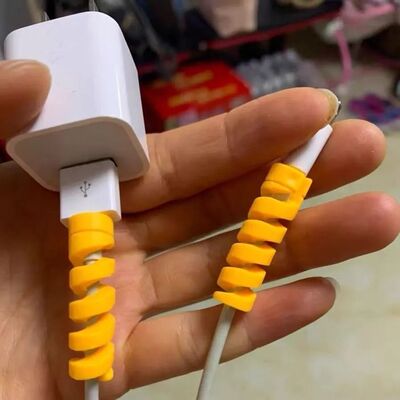 数据线保护套缠绕绳防断裂加长彩色耳机线螺旋防折断耐磨耐脏通用