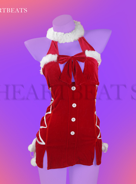 HeartBeats[圣诞宝贝]情趣睡衣cosplay纯欲撩人性感制服圣诞短裙