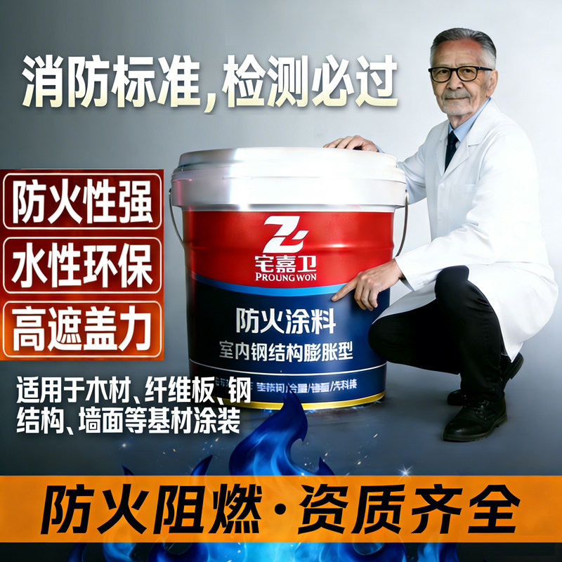 室内外防火涂料钢结构电缆镀锌管阻燃墙面木板膨胀型耐高温专用漆,基础建材,特种涂料,淘宝优惠券,粉丝福利购,淘宝优惠卷