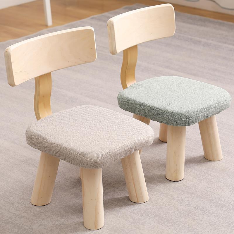 小凳子家用小板凳实木小椅子儿童小矮凳玄关换鞋凳客厅小型靠背凳