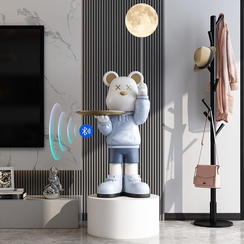 存钱罐暴力熊客厅摆件大型网红落地电视柜装饰品轻奢高档乔迁礼物