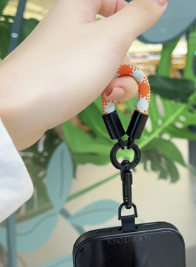 SHEARTS原创高端手机小挂绳短款手指绳电话挂饰件迷你汽车钥匙扣