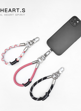 SHEARTS原创手机挂绳手腕绳短款链条钥匙扣手提吊绳电话防丢百搭