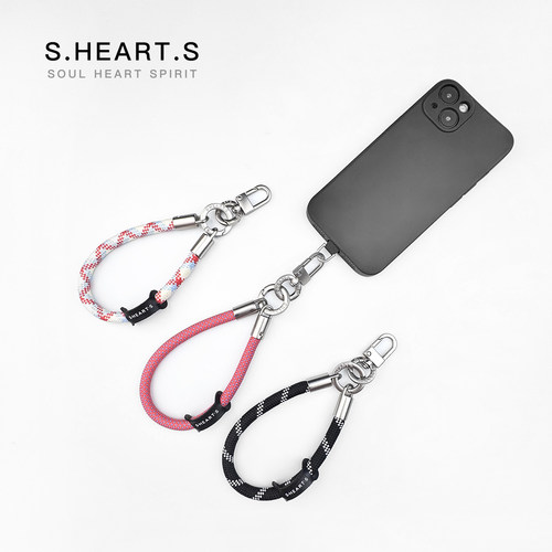 SHEARTS原创手机挂绳手腕绳短款链条钥匙扣手提吊绳电话防丢百搭