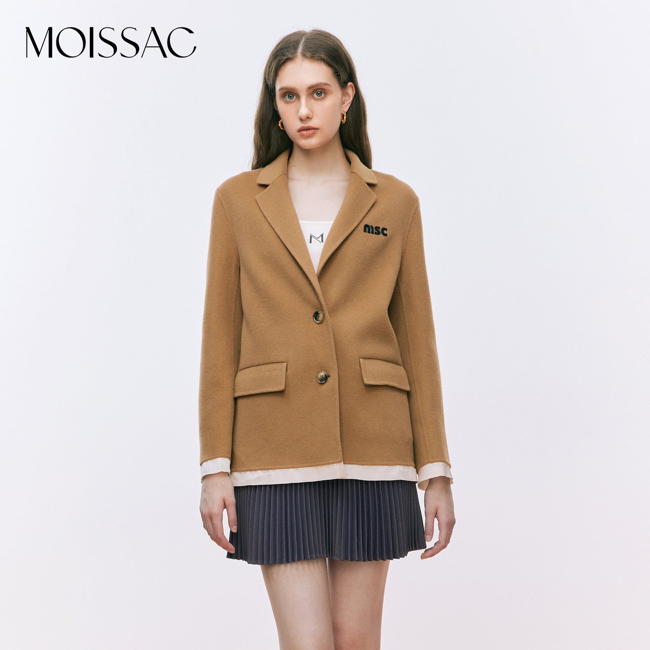 摩萨克奥莱冬法式浪漫100全绵羊毛卡其复古学院风大衣,女装/女士精品,毛呢外套,淘宝优惠券,粉丝福利购,淘宝优惠卷