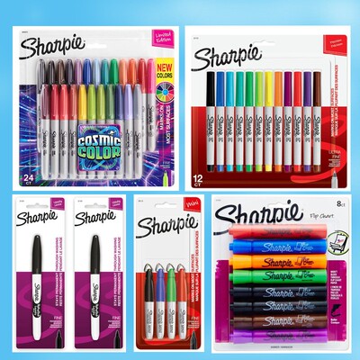 锐意sharpie油性记号笔三福套装