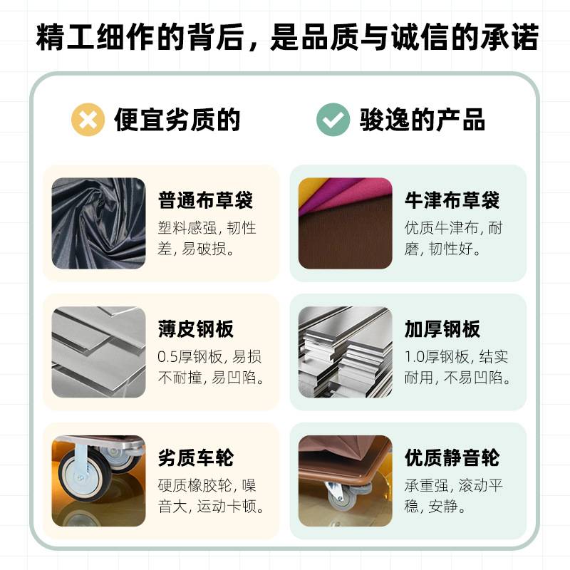酒店布草车不锈钢保洁车客房服务车宾馆旅店打扫卫生清洁车手推车