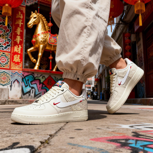 NIKE耐克男鞋AIR FORCE 1 '07马年限定AF1运动休闲鞋IQ1119-011