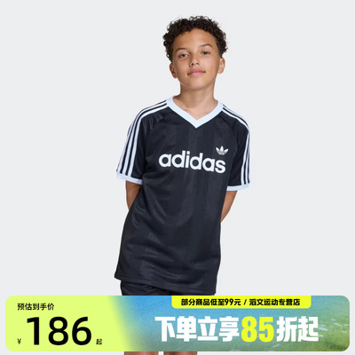 adidas阿迪达斯三叶草大童运动休闲短袖T恤KG5300