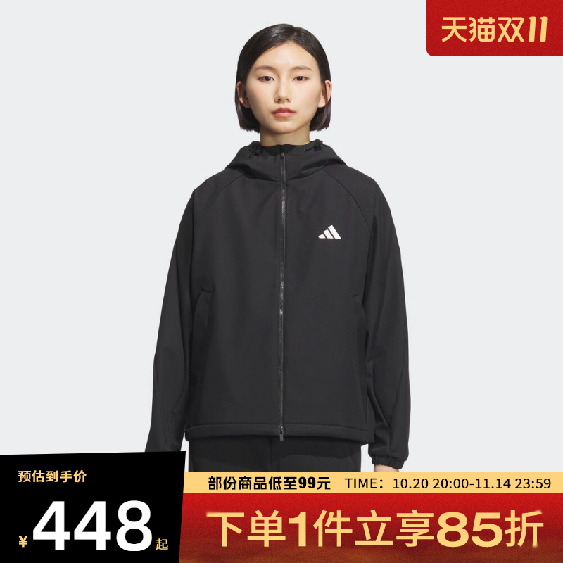 adidas阿迪达斯女子MS SOFTSHELL JK运动健身夹克外套KC0054