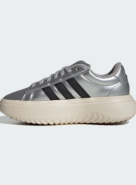 adidas阿迪达斯女鞋GRAND COURT运动休闲网球鞋IH9110