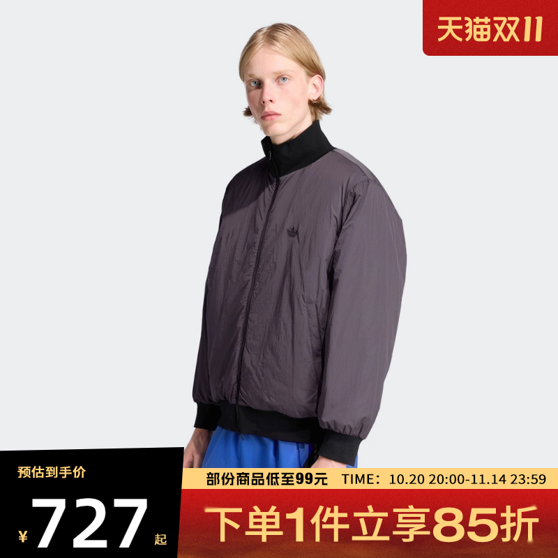 adidas 阿迪达斯三叶草男子运动休闲棉服外套JW0980