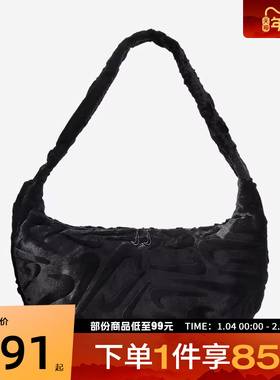 NIKE耐克女子NSW FUR SLOUCHY BAG运动休闲单肩包HQ7515-010