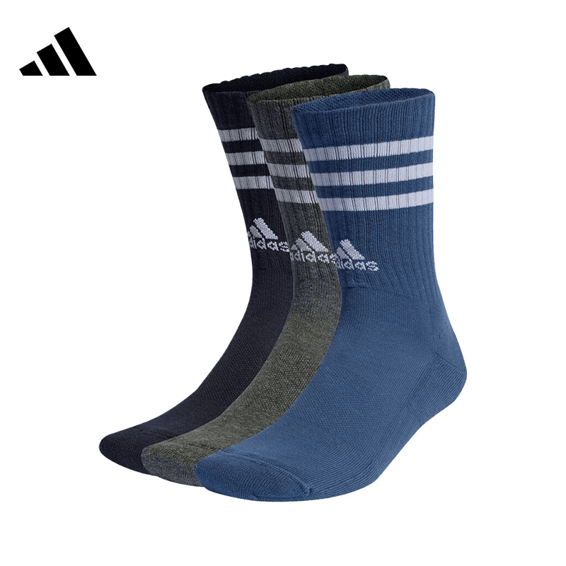 adidas阿迪达斯中性3S C SPW CRW 3P休闲袜子IP2639