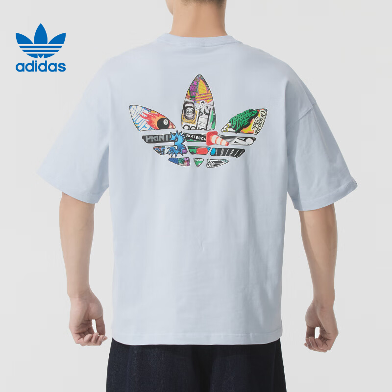 adidas阿迪达斯三叶草男子CS SS TEE M运动休闲短袖T恤JN1675