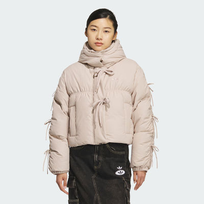 adidas阿迪达斯三叶草女子蝴蝶结运动休闲羽绒服KC2610