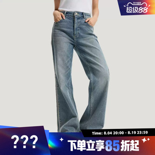 adidas阿迪达斯三叶草女子CNY马年限定运动休闲牛仔长裤KT3173