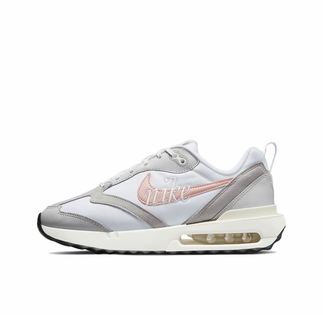 Nike Air Max Dawn 跑鞋 缓震轻便女款/灰粉色 DQ5016-100 湖北仓