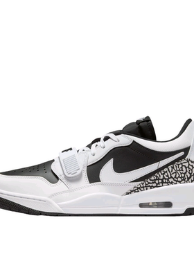 耐克Jordan Legacy 312低帮休闲鞋男款白色/黑色重庆GG仓