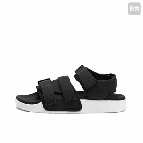 adidas Adilette 沙滩运动凉鞋 S75382 黑白 福建QZ仓