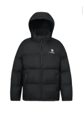 Camel/骆驼短款羽绒服 M13CR07066 暗夜黑 西安xz仓（深圳发）