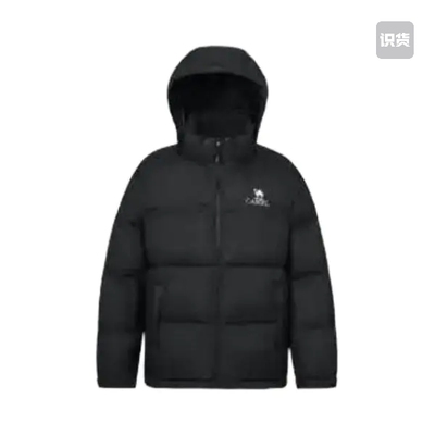 Camel/骆驼短款羽绒服 M13CR07066 暗夜黑 西安xz仓（深圳发）