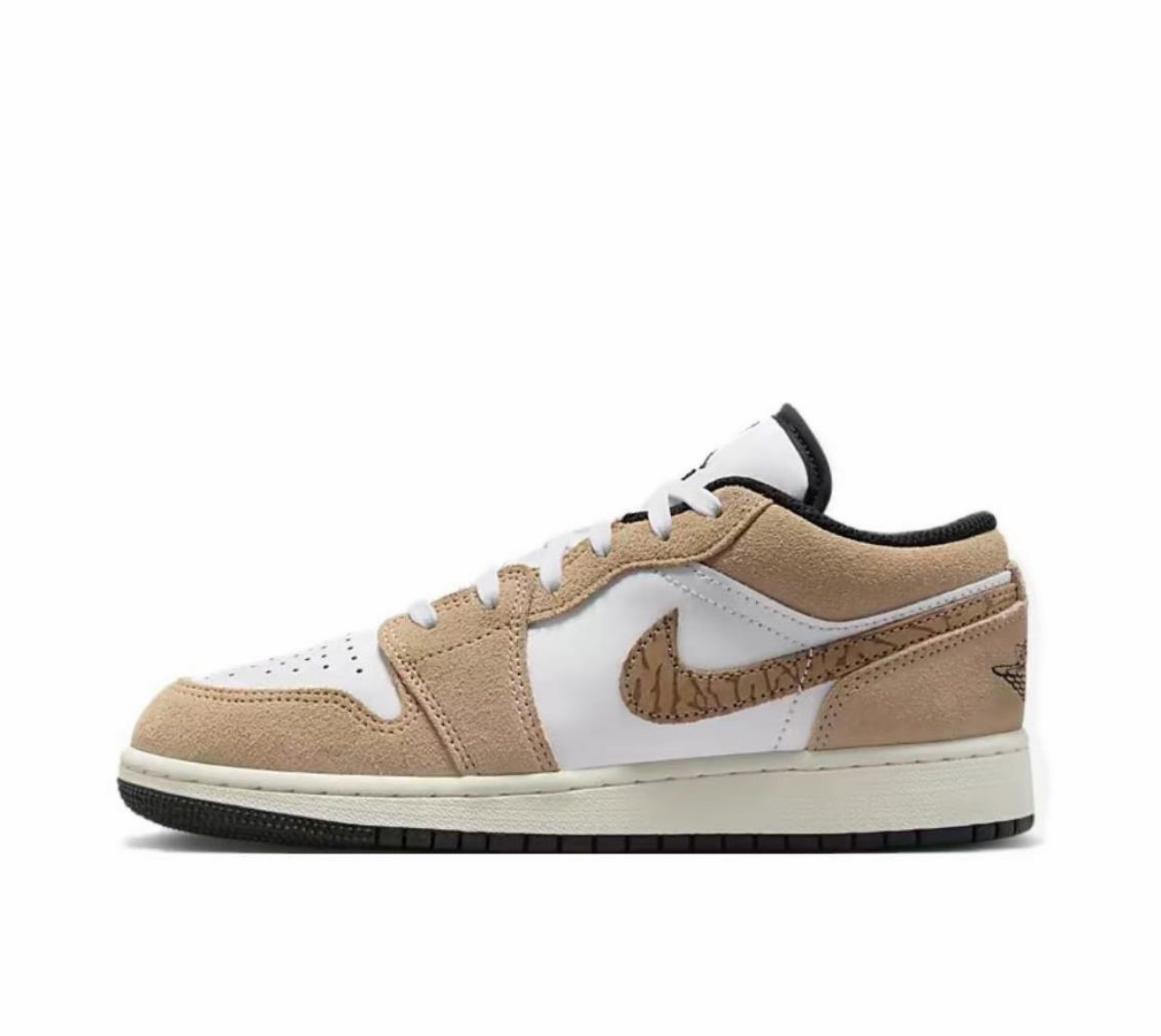 耐克Air Jordan1 AJ1 GS白黄女子低帮复古板鞋广东WE仓