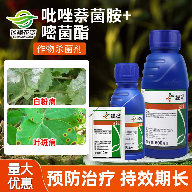 先正达绿妃草莓吡唑嘧菌酯白粉病图片