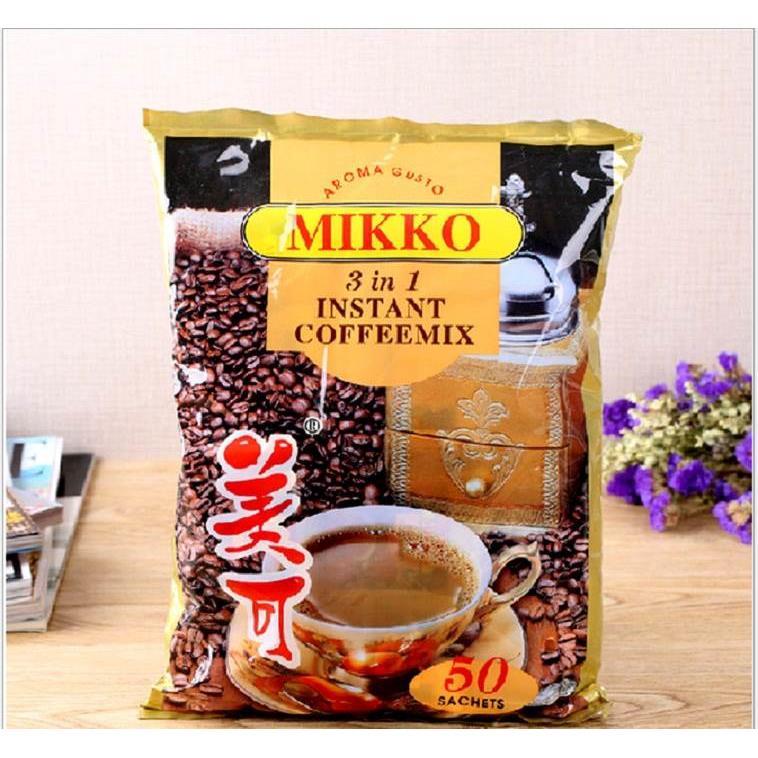 速发现货缅甸咖啡美可 咖啡粉MIKKO原味特浓条装 速溶三合一咖啡