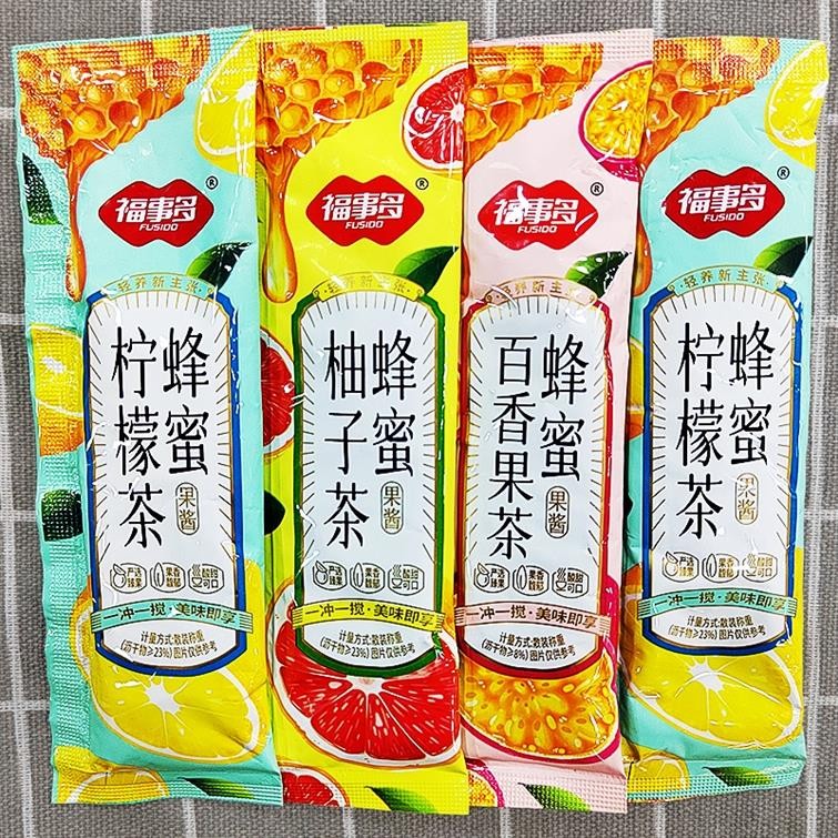 蜂蜜柚子茶柠檬茶百香果茶果酱包装果茶可携式冲泡饮料花果茶蜜茶