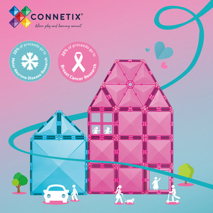 澳洲CONNETIX彩窗磁力片儿童益智玩具积木生日礼物公益双套装