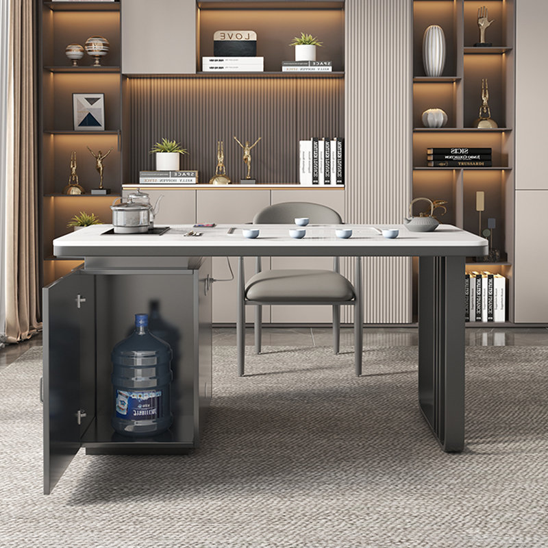 阳台岩板茶桌2023新款小型飘窗家用休闲椅N子小茶台现代简约泡茶