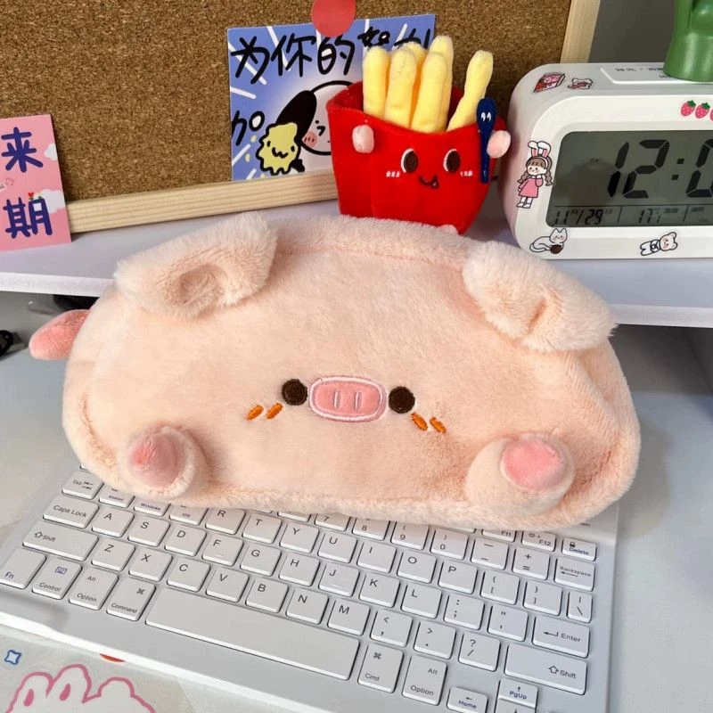 日系ins粉色可爱小猪笔袋少女心