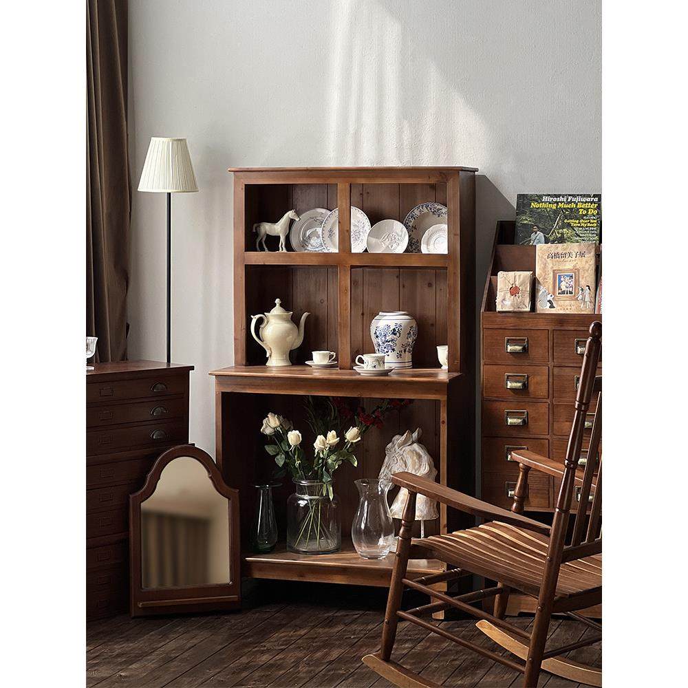 闻森家居覆古陈列柜多层书架置物客厅靠墙收纳储物中古风展示柜子,住宅家具,家用陈列柜,淘宝优惠券,粉丝福利购,淘宝优惠卷