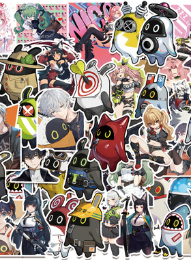50张绝区零Zenless Zone Zero卡通动漫贴纸装饰笔记本头盔收纳柜桌面水杯汽车吉他iPad行李箱尾箱DIY防水贴纸