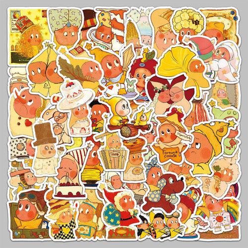 50张卡通星星人动画益智贴纸儿童