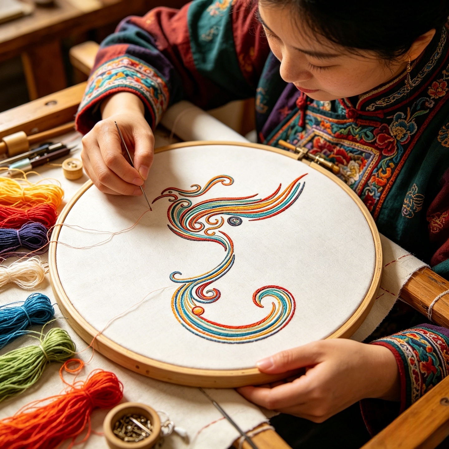 五大瑞兽水溶布图龙凤麒麟貔貅龟