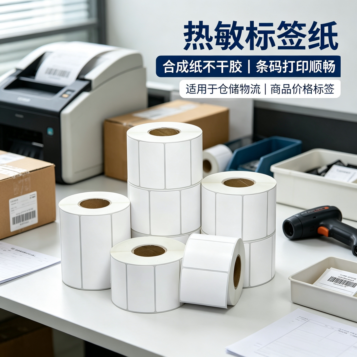 热敏标签纸PVC合成纸条码打印纸