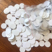 直径36mm厚度2mm纯白圆形强力泡沫海绵胶 正反胶贴片装 饰气球婚礼贴胶汽车diy多功能耐高温双面胶工业不干胶